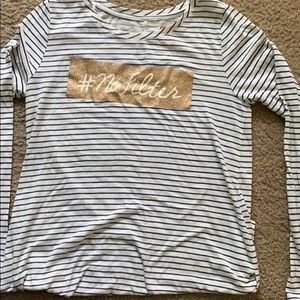 Kids, long sleeve #no filter tee